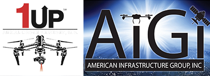 1Up drones AiGi Logo