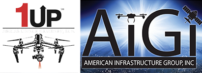 1Up drones AiGi Logo